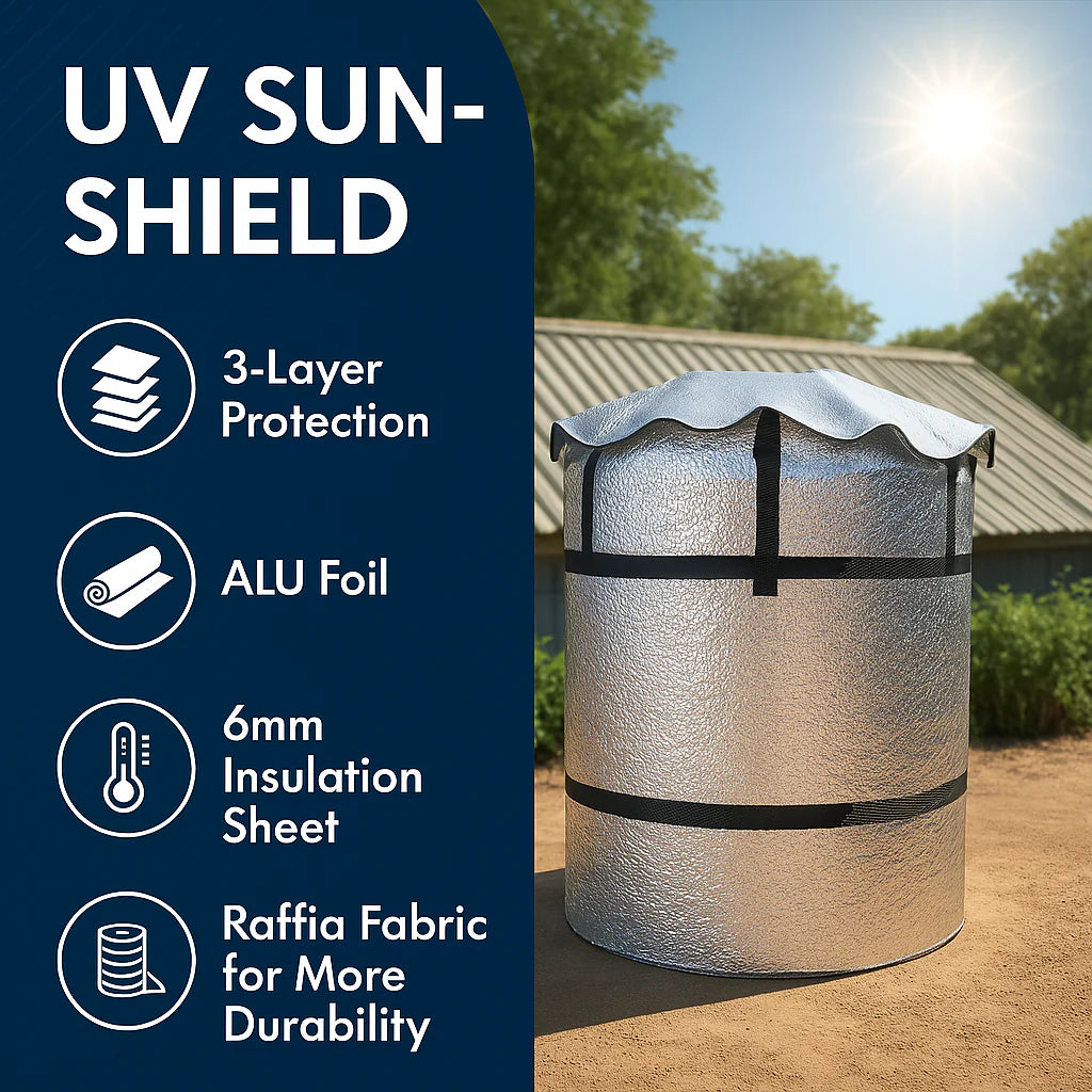 Premium 3-Layer Weather-Resistant Water Tank Insulation Cover