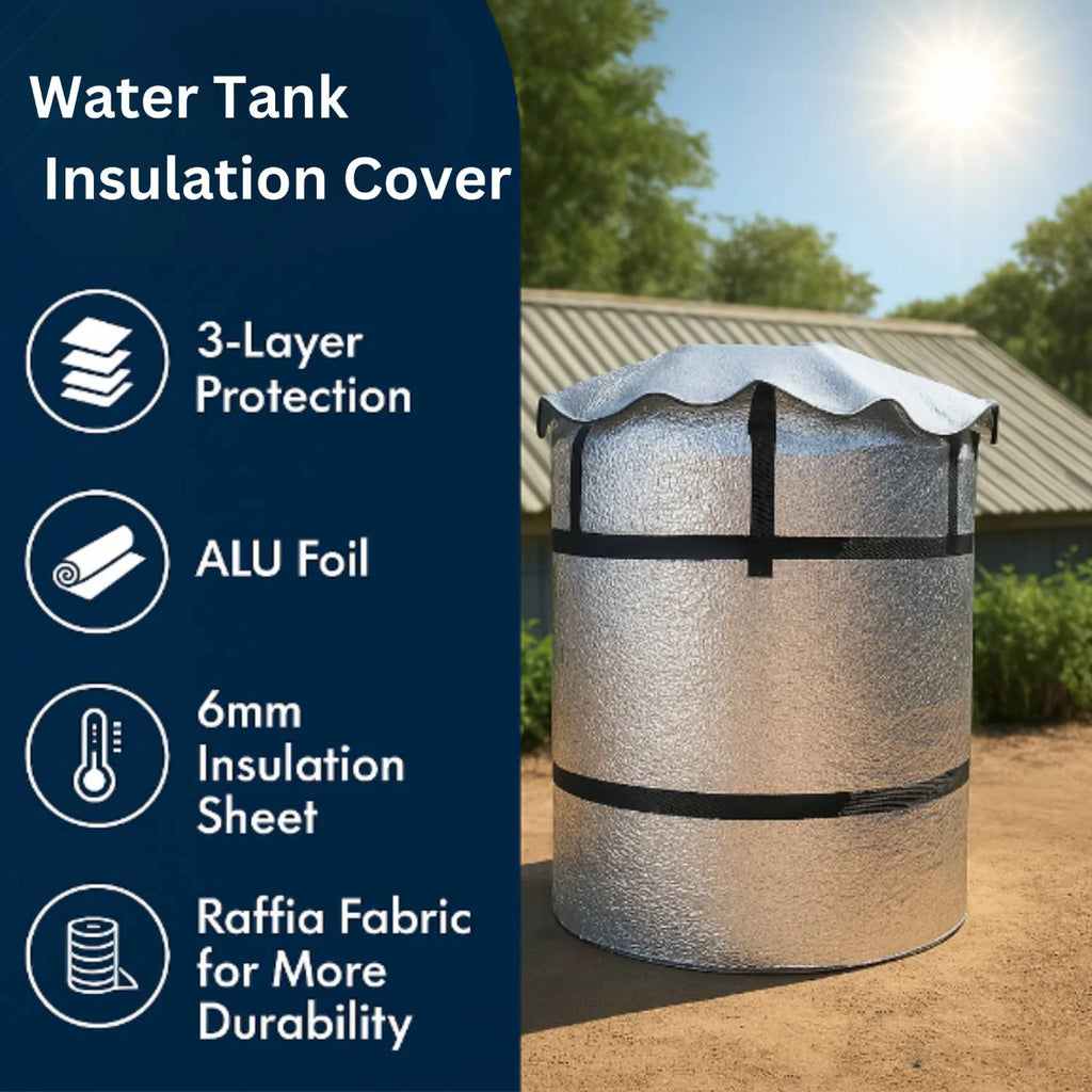 Premium 3-Layer Weather-Resistant Water Tank Insulation Cover
